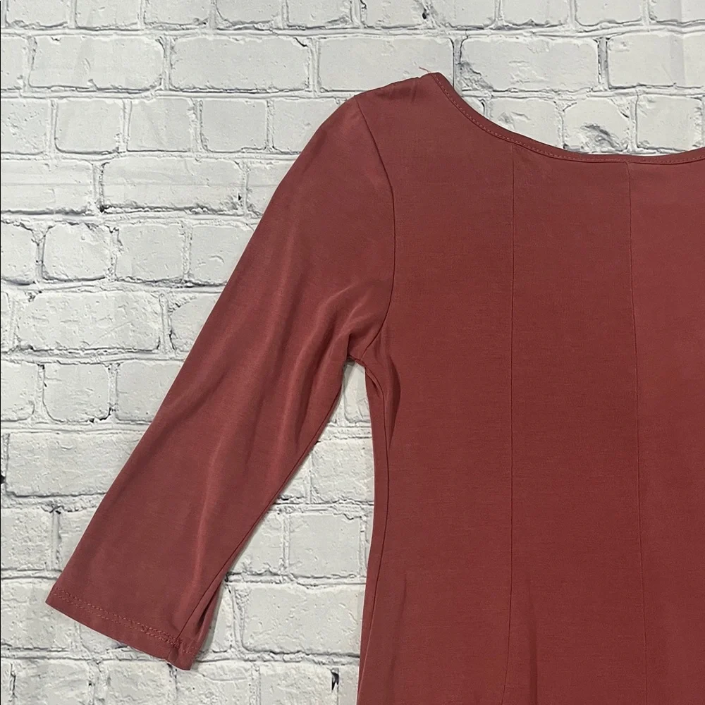 Rust Red Flowy Dress - Picture 9 of 13